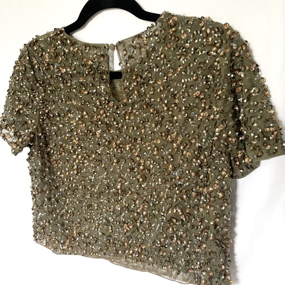 ASOS sequin cropped top - Picture 2 of 2